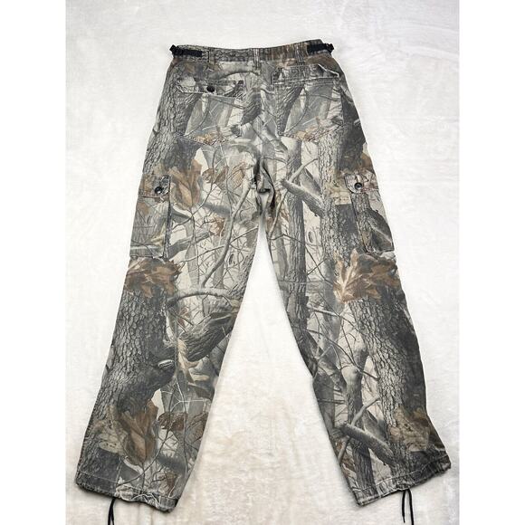 Liberty Camo Pants Men's 34 Regular Cargo Realtree Hardwoods 32 Inseam Hunting - Picture 2 of 6